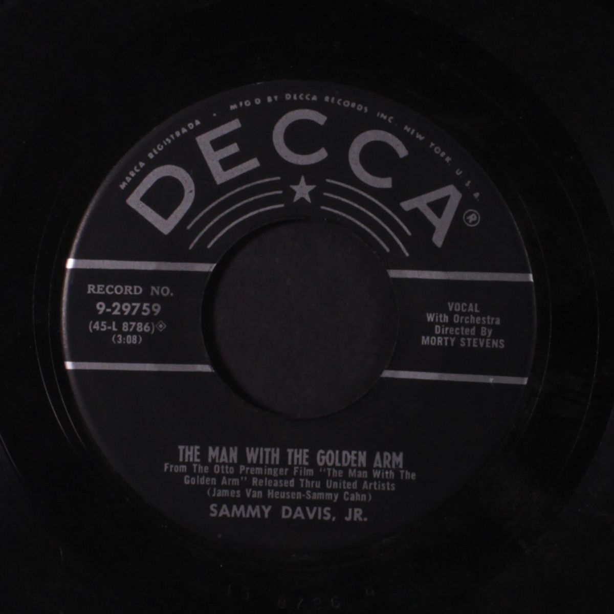 the man with the golden arm by SAMMY DAVIS, JR.