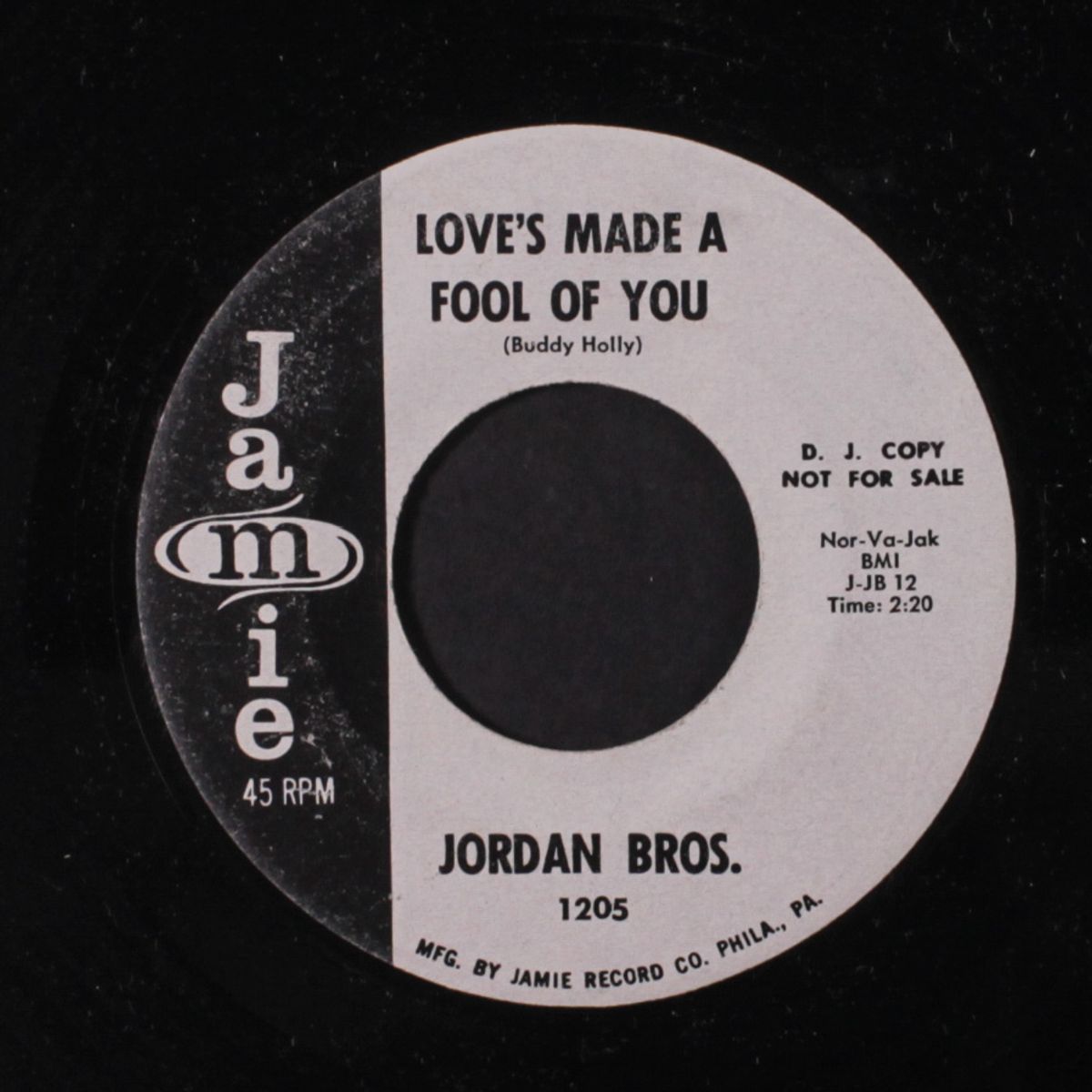 whispering wind / love's made a fool of you by JORDAN BROS.