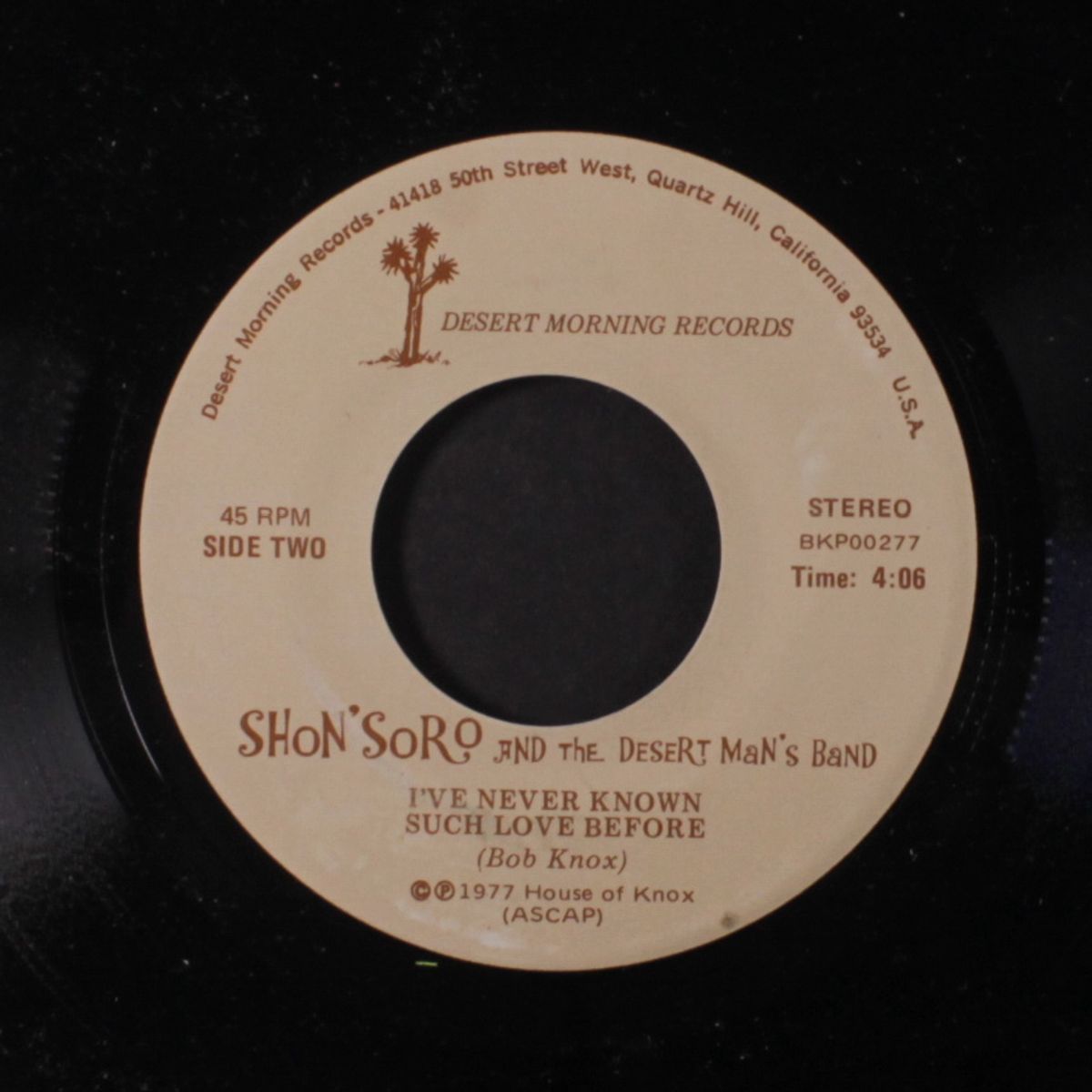 sweet peace of mind / i've never known love before by SHON'SORO & DESERT MAN'S BAND