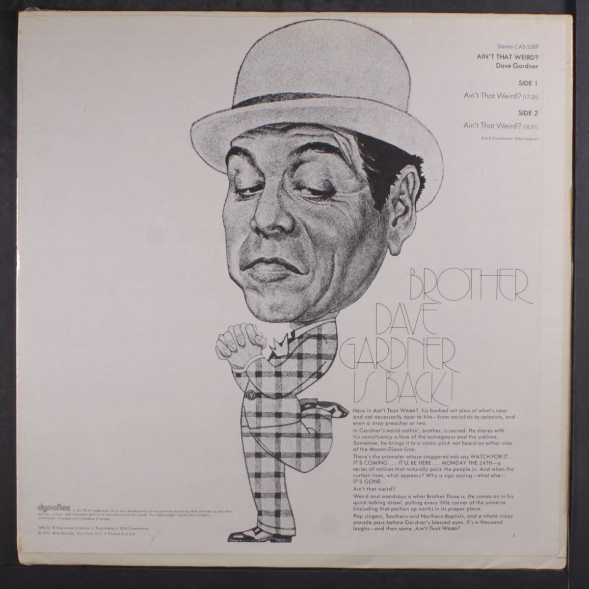 ain't that weird by DAVE GARDNER
