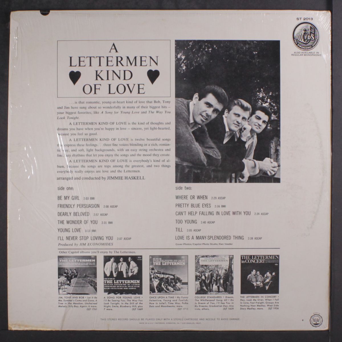 a lettermen kind of love by LETTERMEN