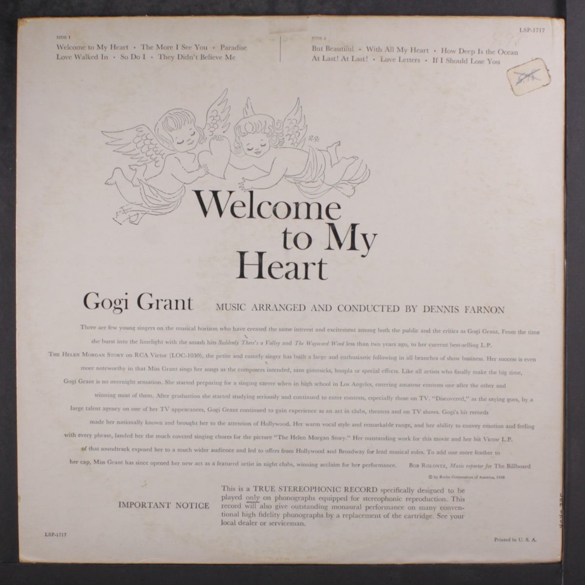 welcome to my heart by GOGI GRANT