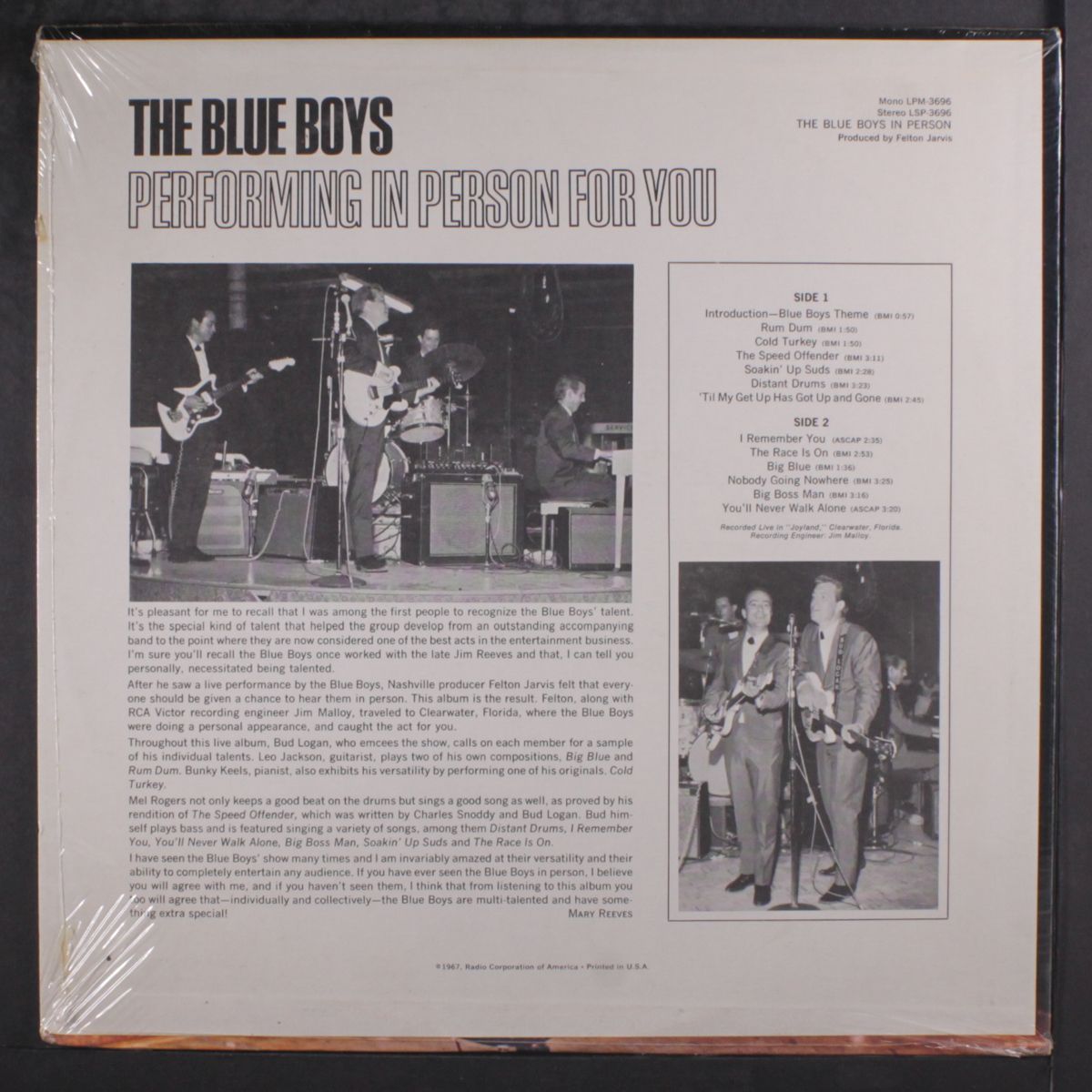 live in person by BLUE BOYS