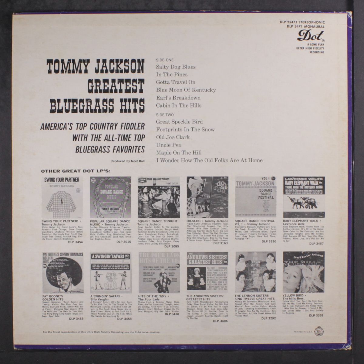 greatest bluegrass hits by TOMMY JACKSON