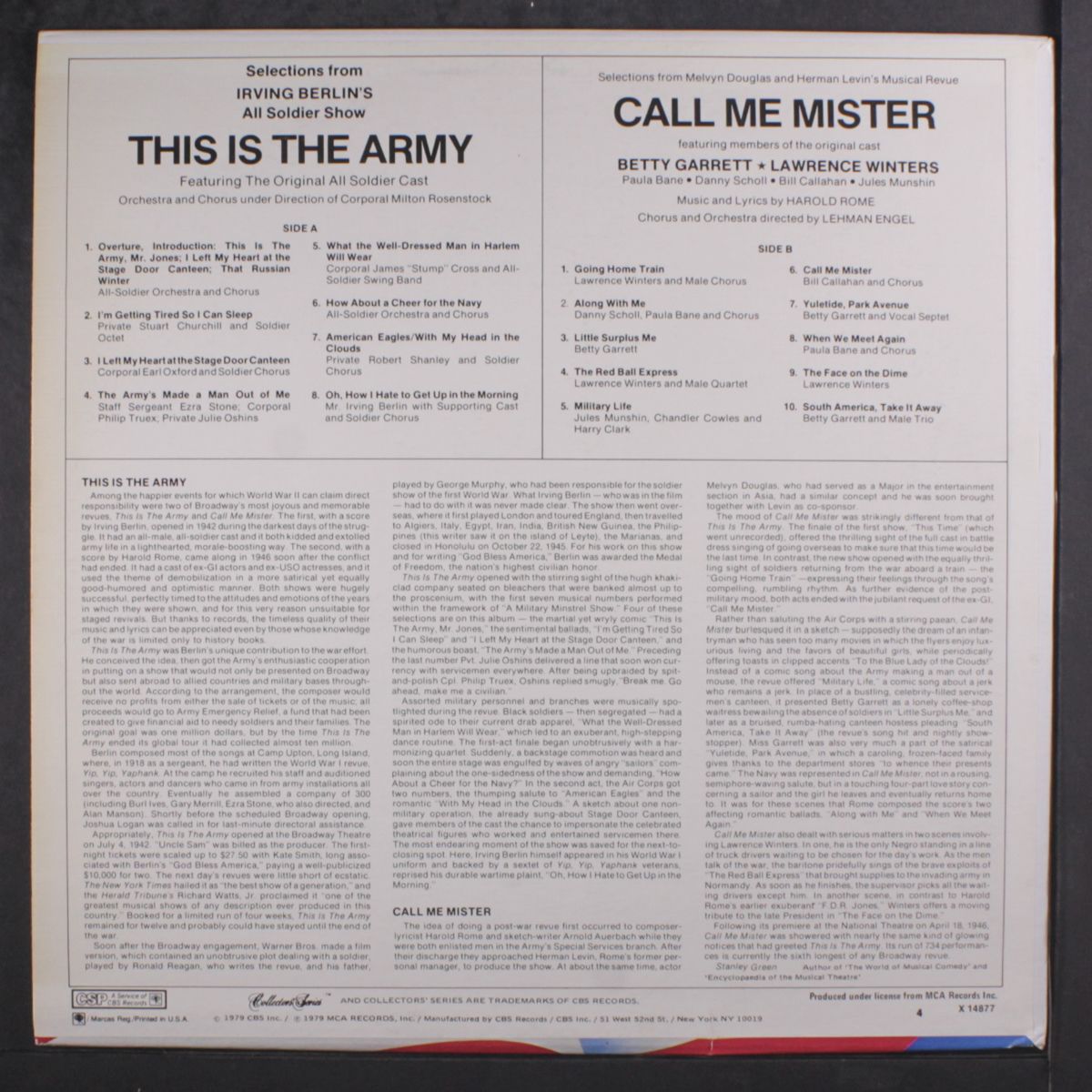 this is the army / call me mister by SOUNDTRACK