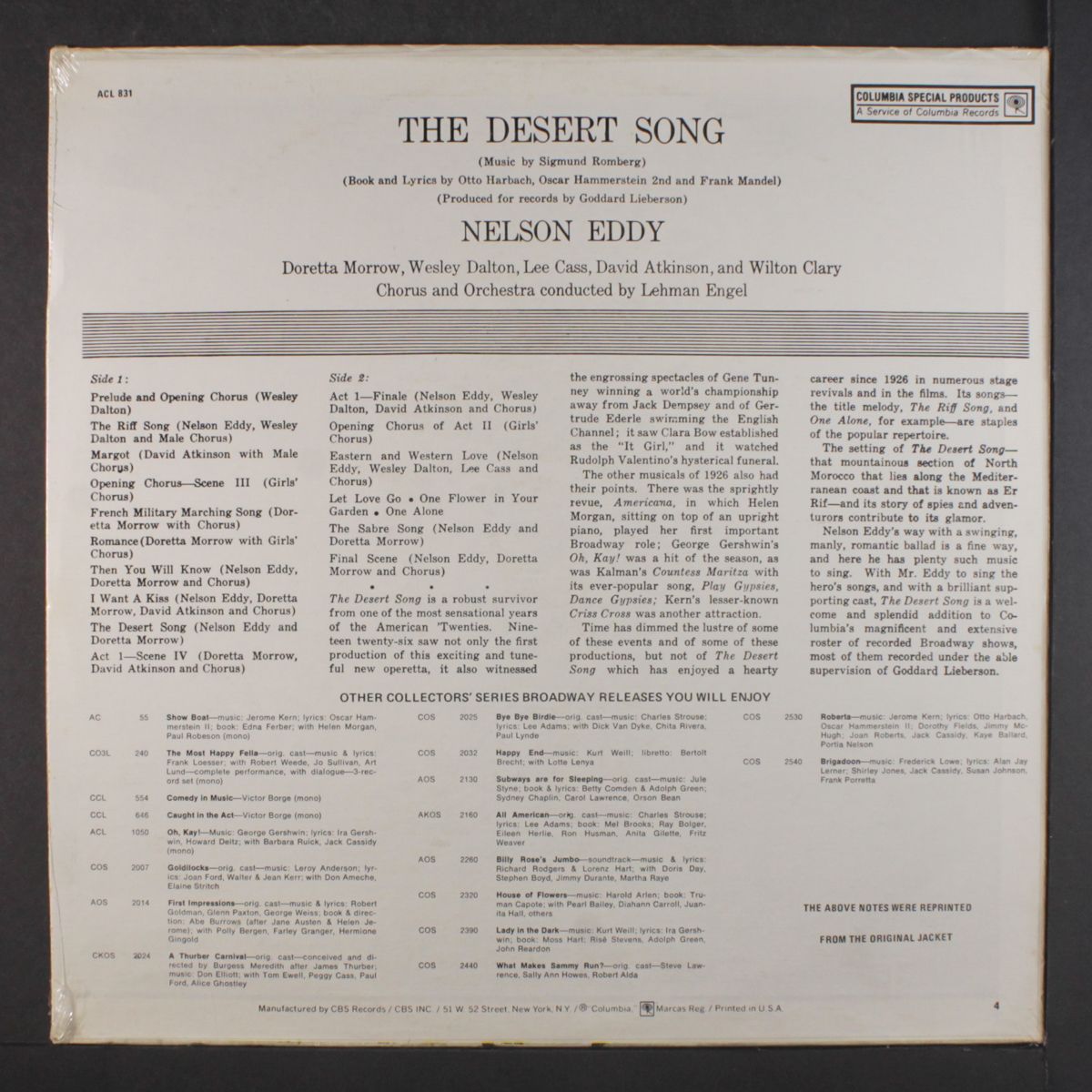 the desert song by NELSON EDDY