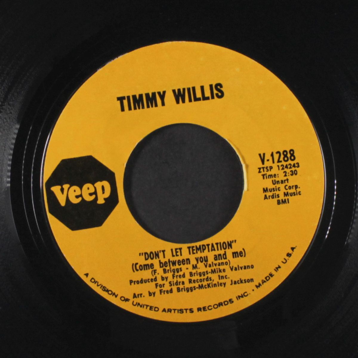 gotta get back to georgia / don't let temptation by TIMMY WILLIS
