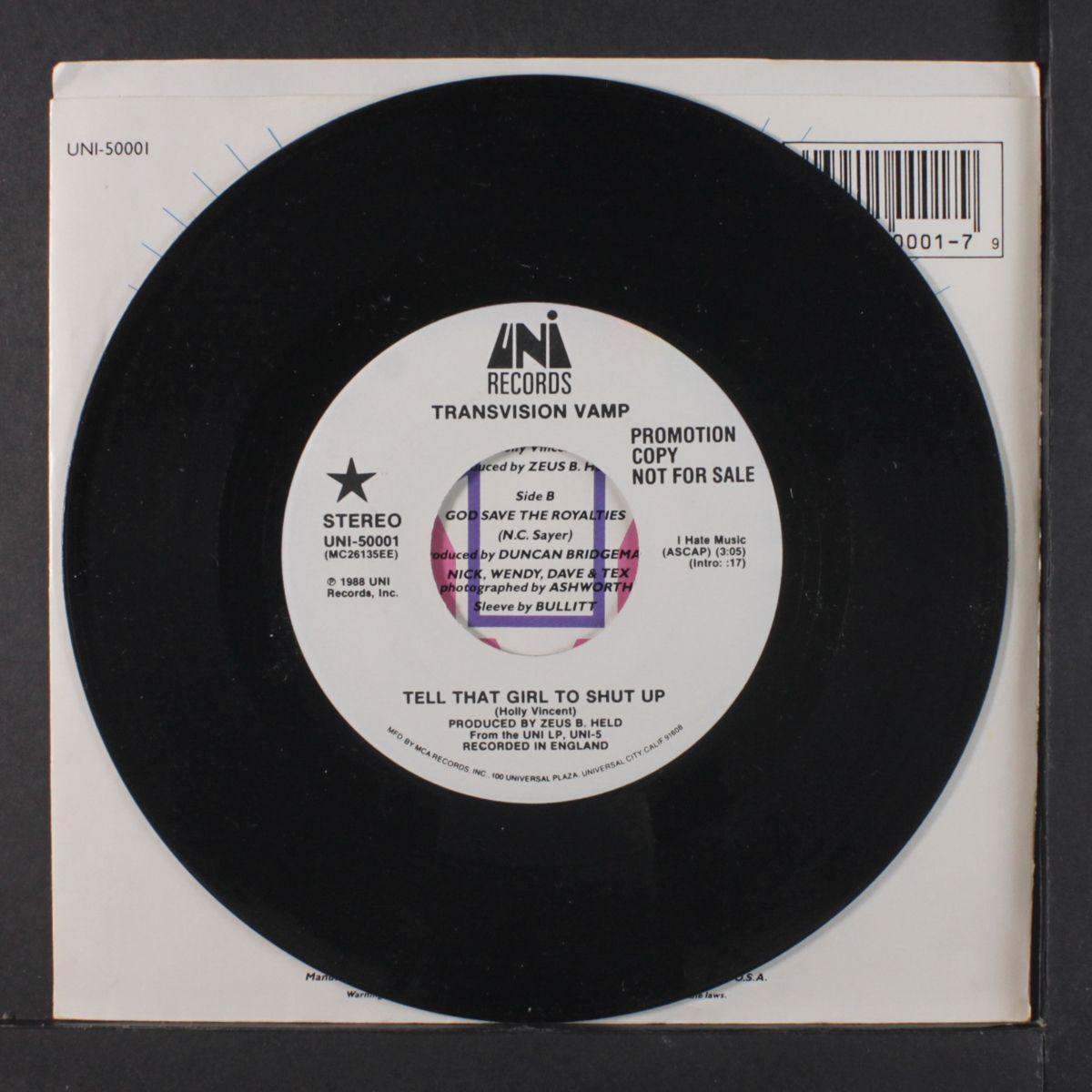 tell that girl to shut up by TRANSVISION VAMP
