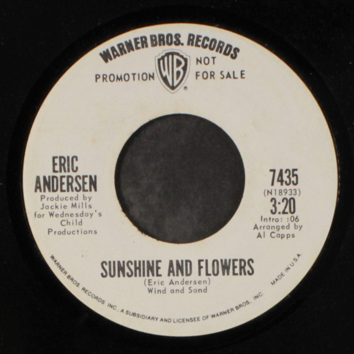 sittin' in the sunshine / sunshine and flowers by ERIC ANDERSEN