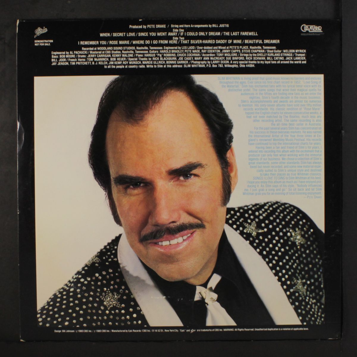 songs i love to sing by SLIM WHITMAN