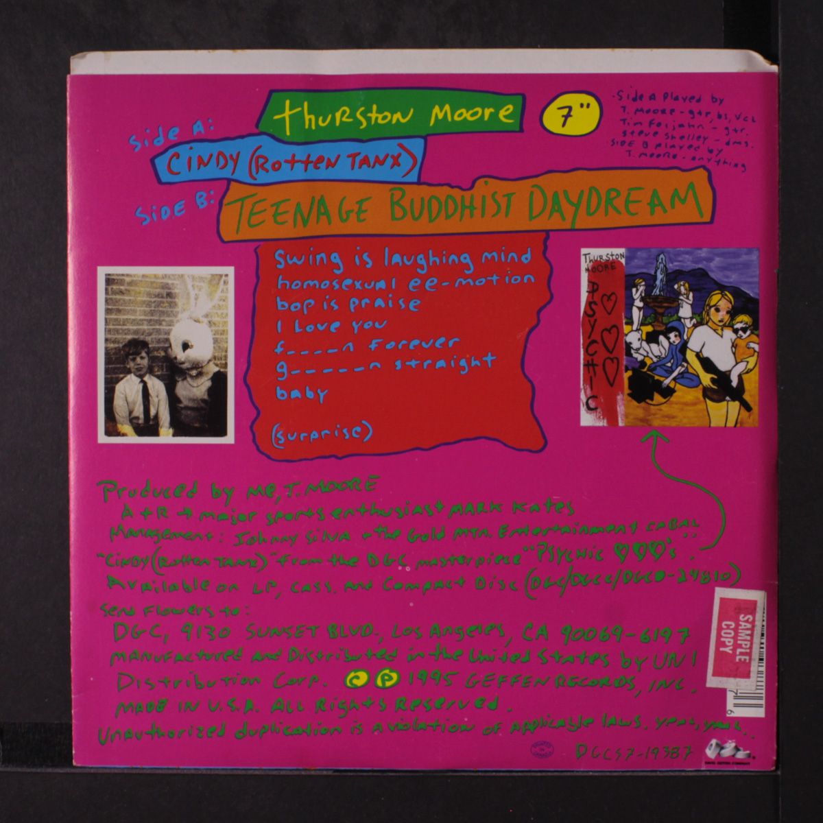 cindy (rotten tanx / teenage buddhist daydream) by THURSTON MOORE