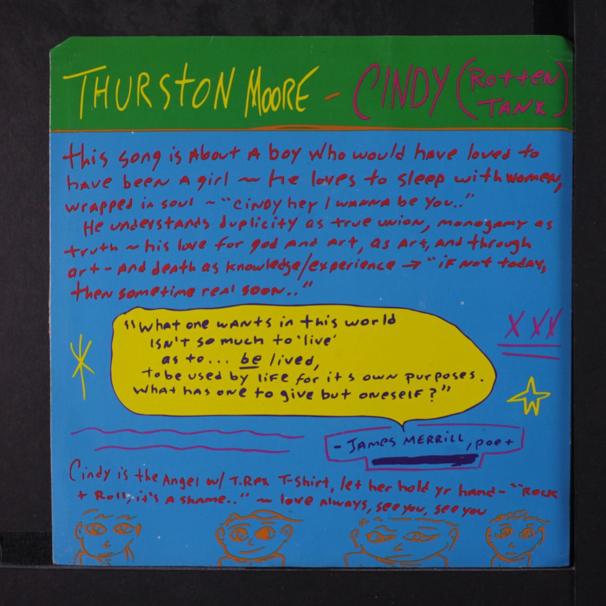 cindy (rotten tanx / teenage buddhist daydream) by THURSTON MOORE