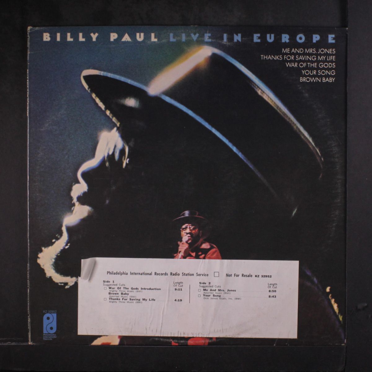 live in europe by BILLY PAUL