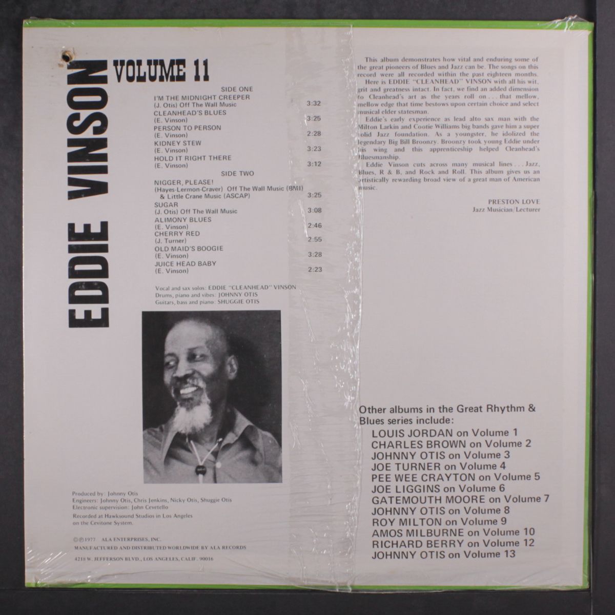 great rhythm and blues oldies by EDDIE 'CLEANHEAD' VINSON