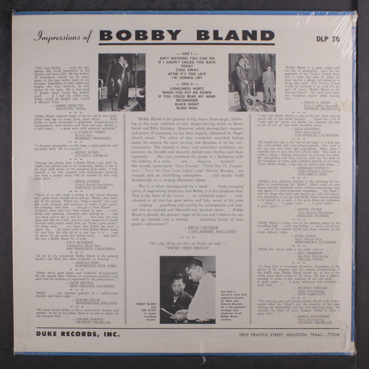 ain't nothing you can do by BOBBY BLAND