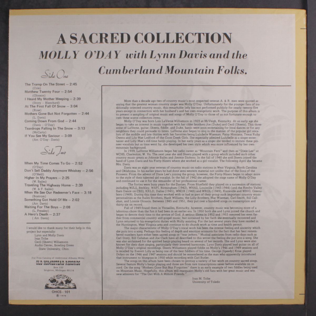 a sacred collection by MOLLY O'DAY