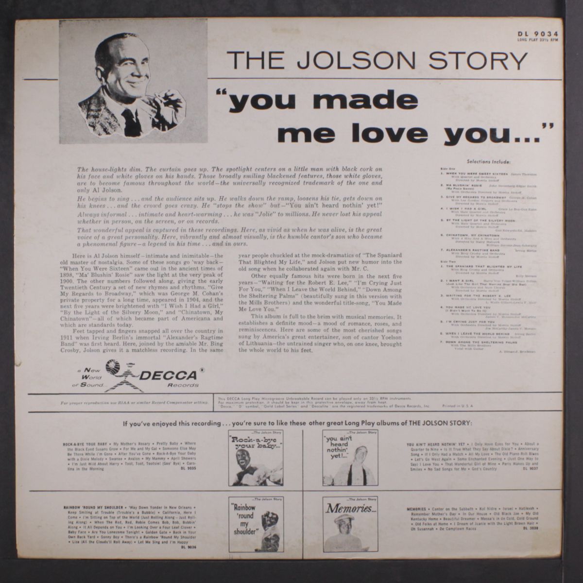 you made me love you by AL JOLSON