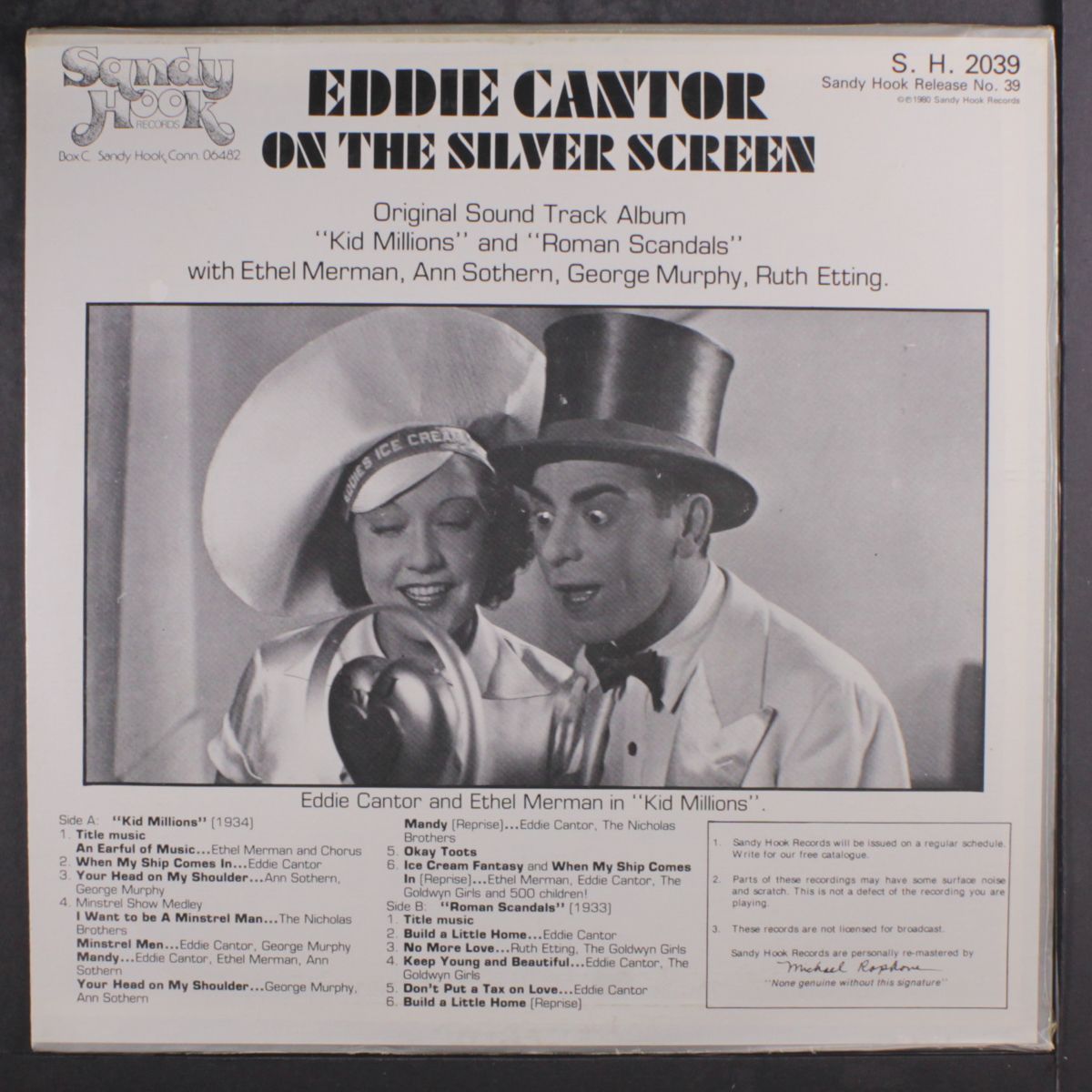 on the silver screen by EDDIE CANTOR