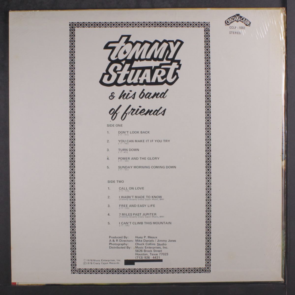 & his band of friends by TOMMY STUART