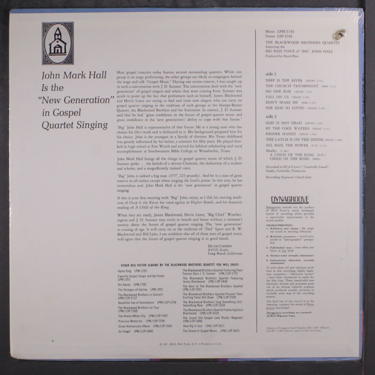 the big voice of big john hall by BLACKWOOD BROTHERS