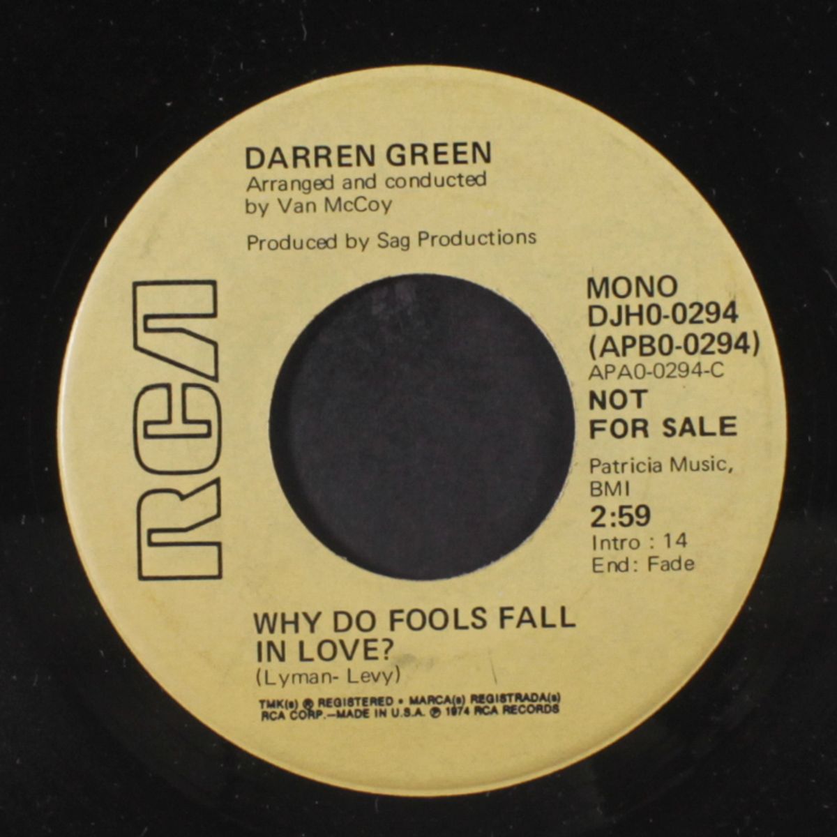 why do fools fall in love / mono by DARREN GREEN