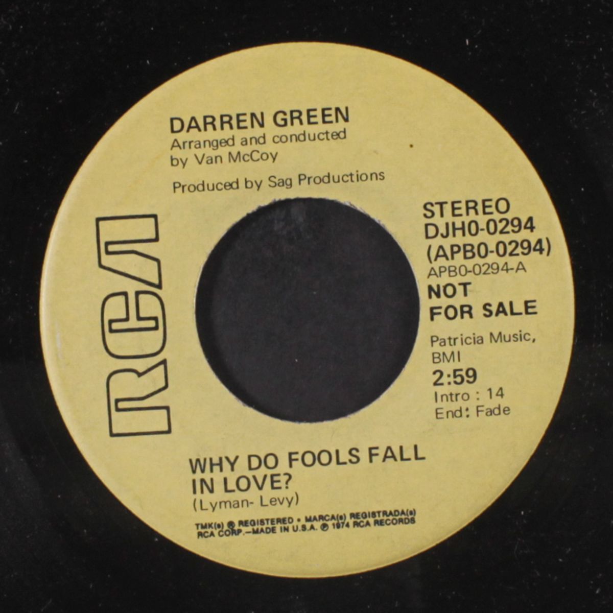 why do fools fall in love / mono by DARREN GREEN