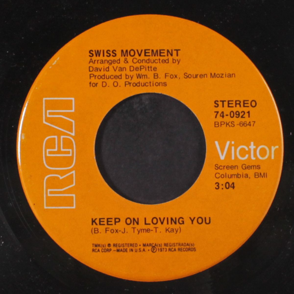 keep on loving you / take me back again by SWISS MOVEMENT