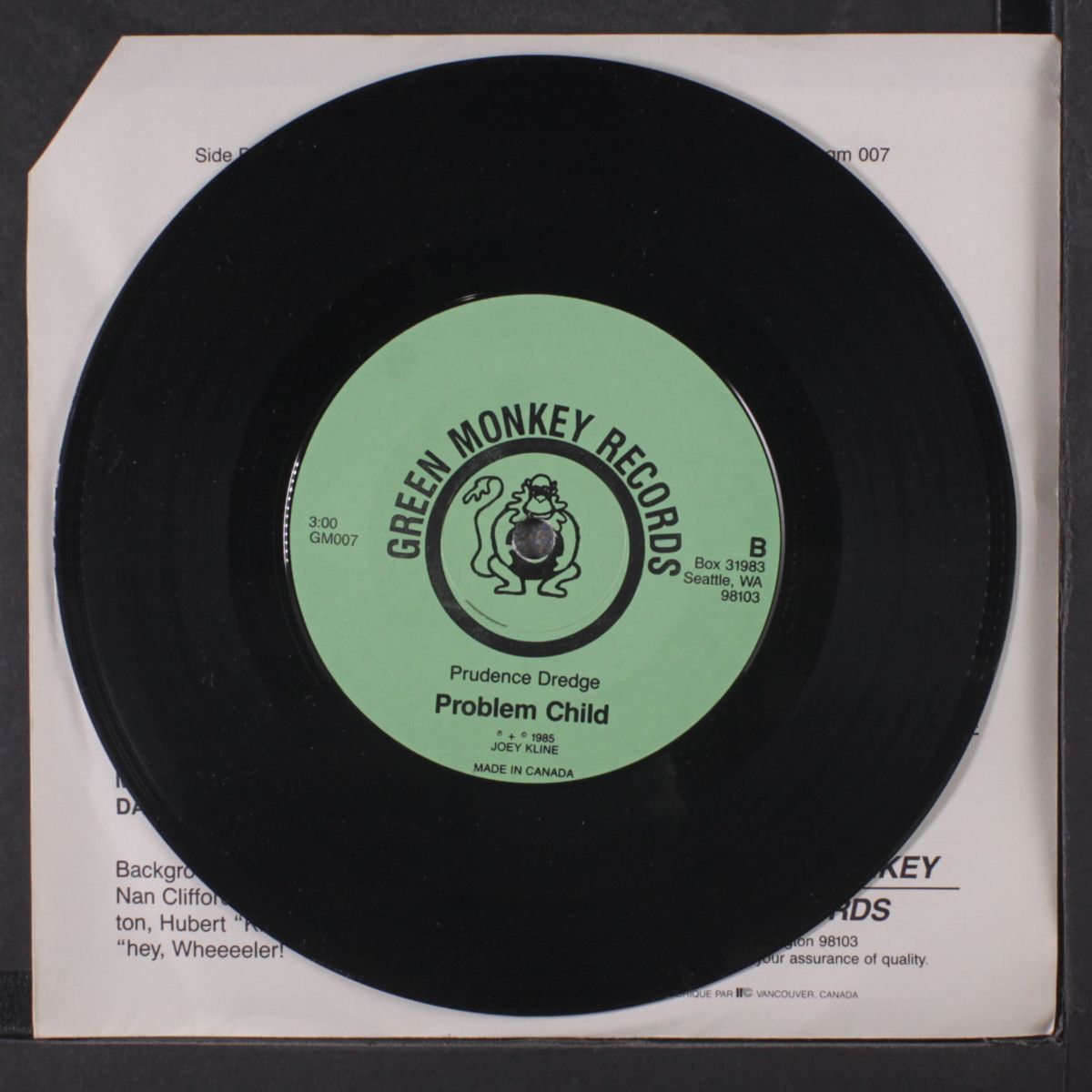 don't stomp away / problem child by PRUDENCE DREDGE