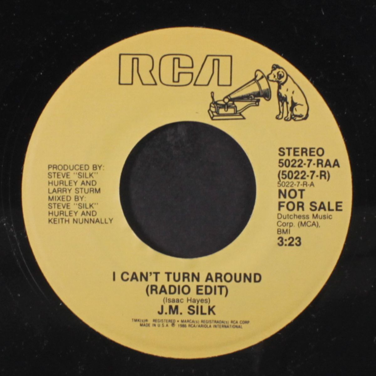 i can't turn around (radio edit) / same by J.M. SILK