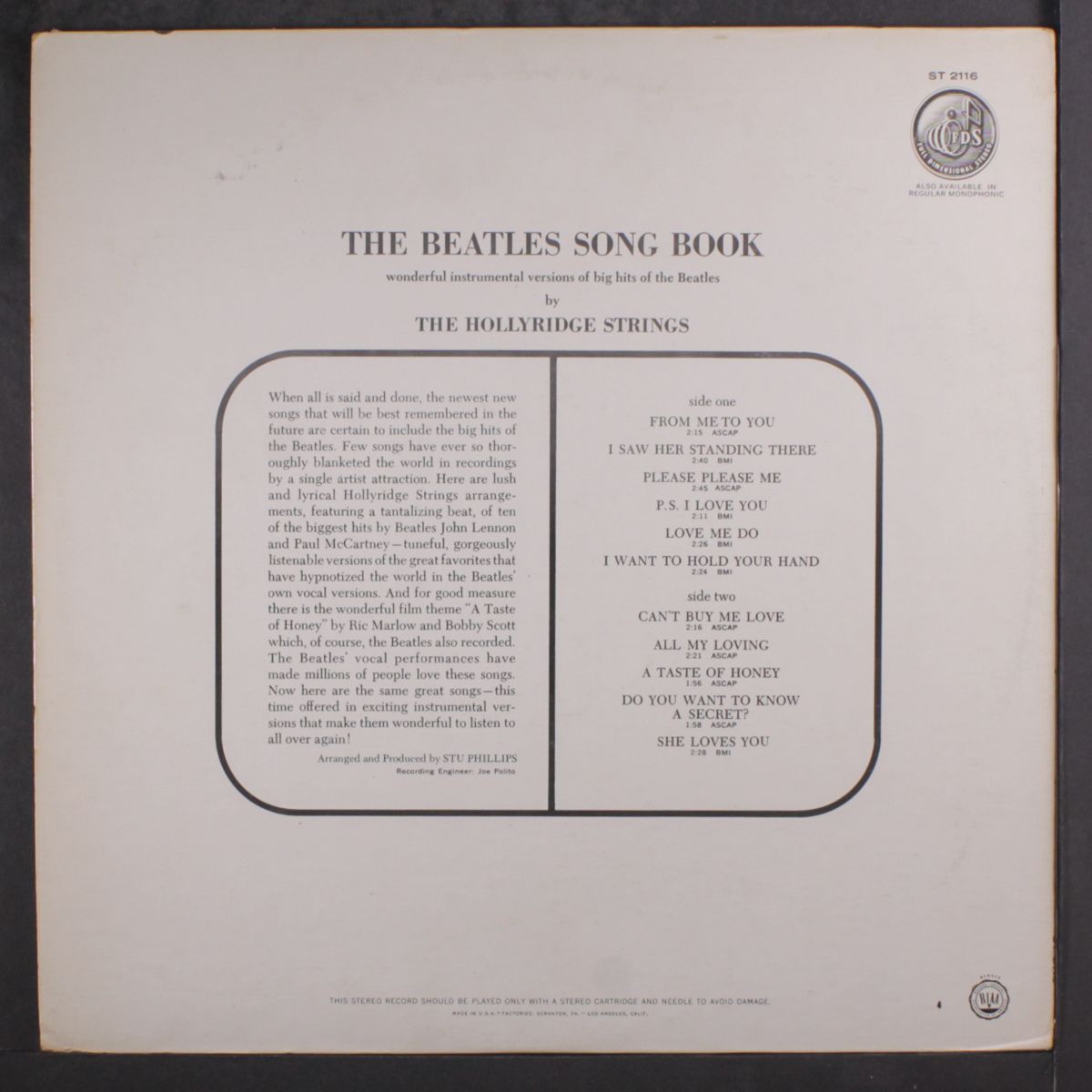 the beatles songbook by HOLLYRIDGE STRINGS
