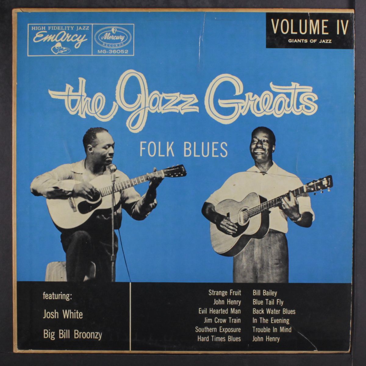 the jazz greats, folk blues by JOSH WHITE / BIG BILL BROONZY