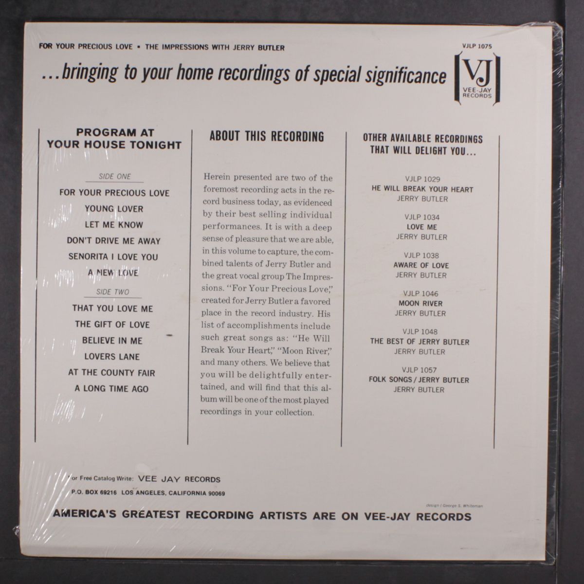 for your precious love by JERRY BUTLER & IMPRESSIONS