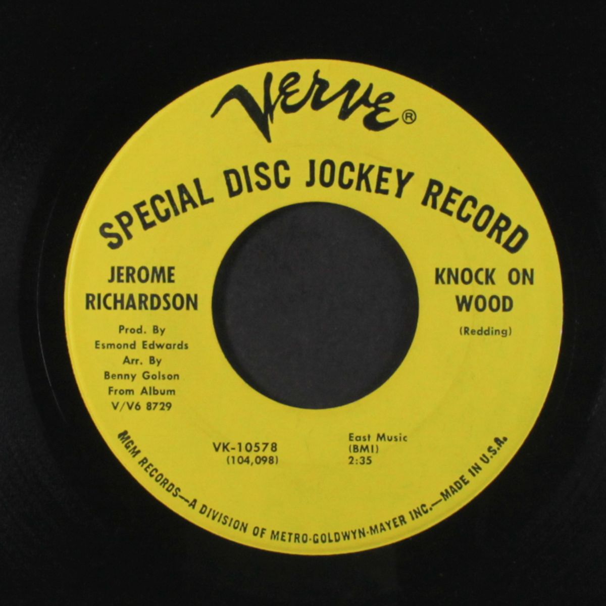 groove merchant / knock on wood by JEROME RICHARDSON