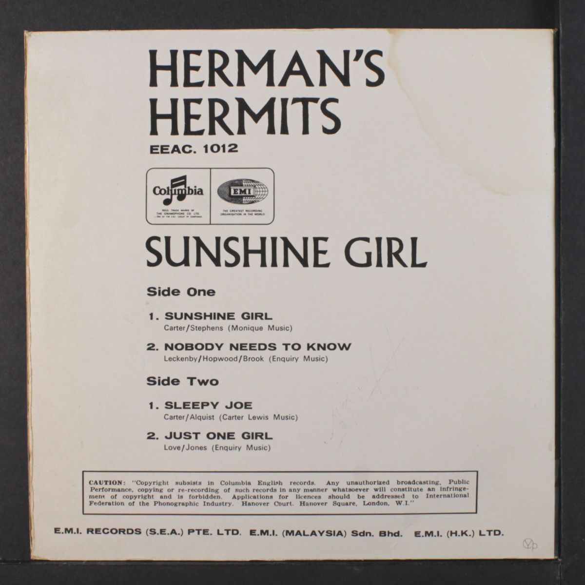 sunshine girl + 3 by HERMAN'S HERMITS
