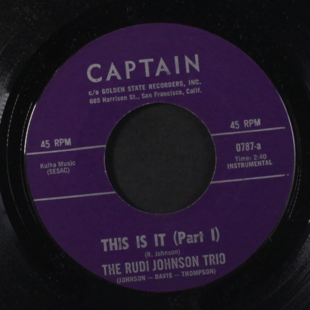 this is it / part 2 by RUDI JOHNSON TRIO