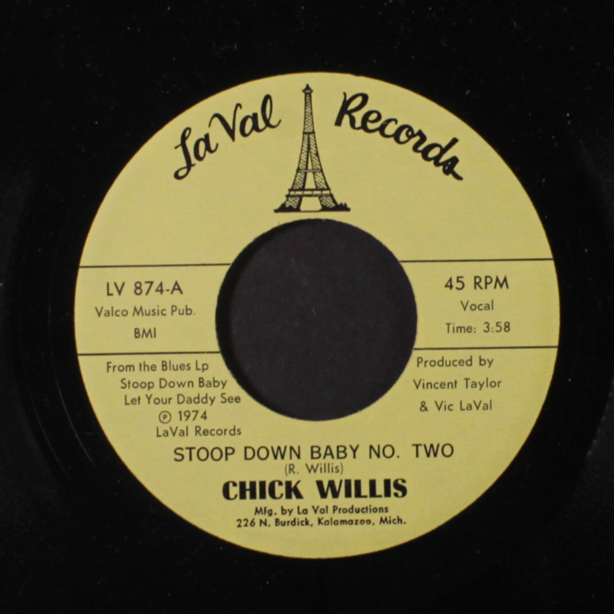 stoop down baby no. two / stoopdown shuffle by CHICK WILLIS