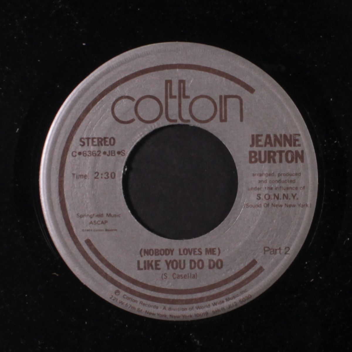 nobody loves me like you do do by JEANNE BURTON