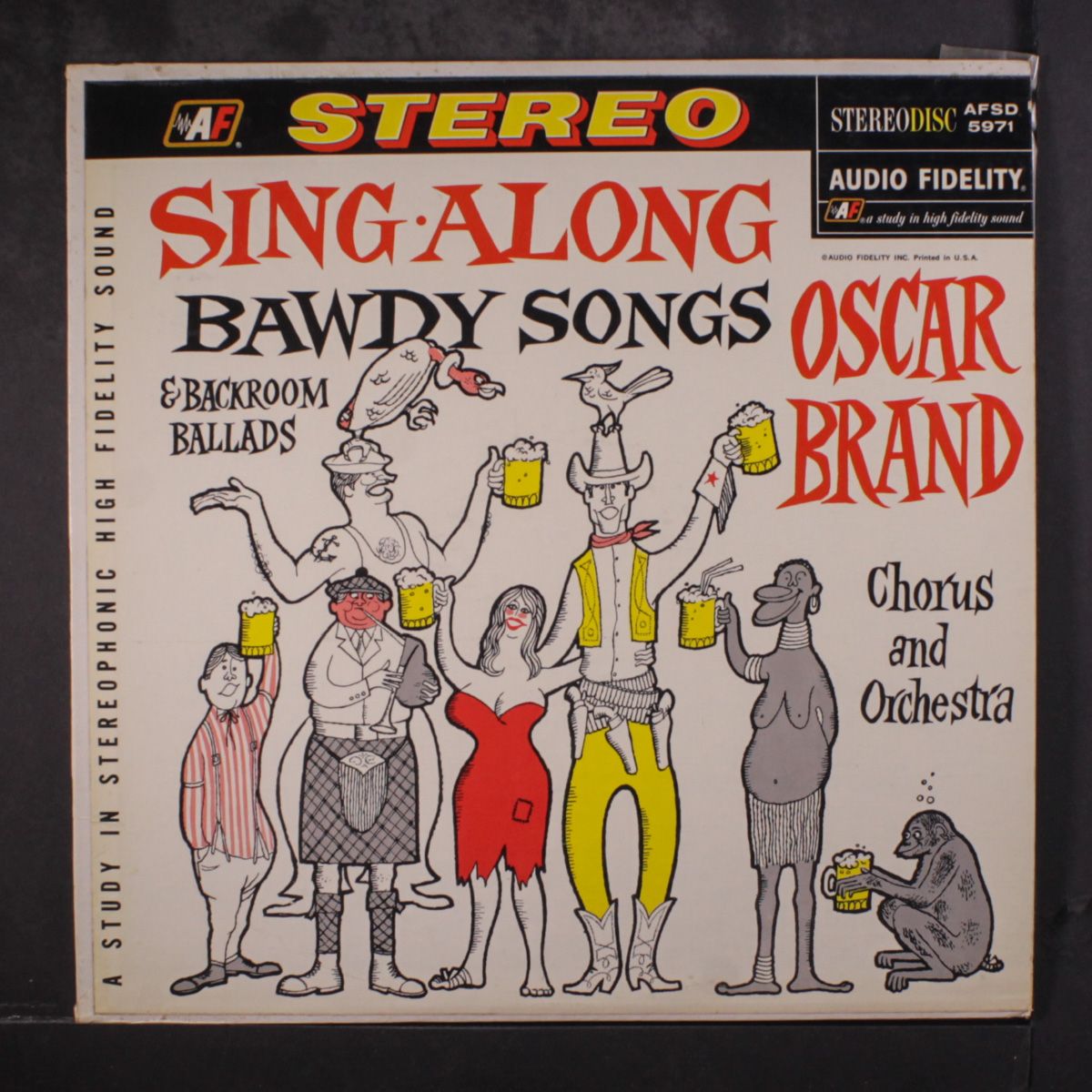sing-along bawdy songs & backroom ballads by OSCAR BRAND