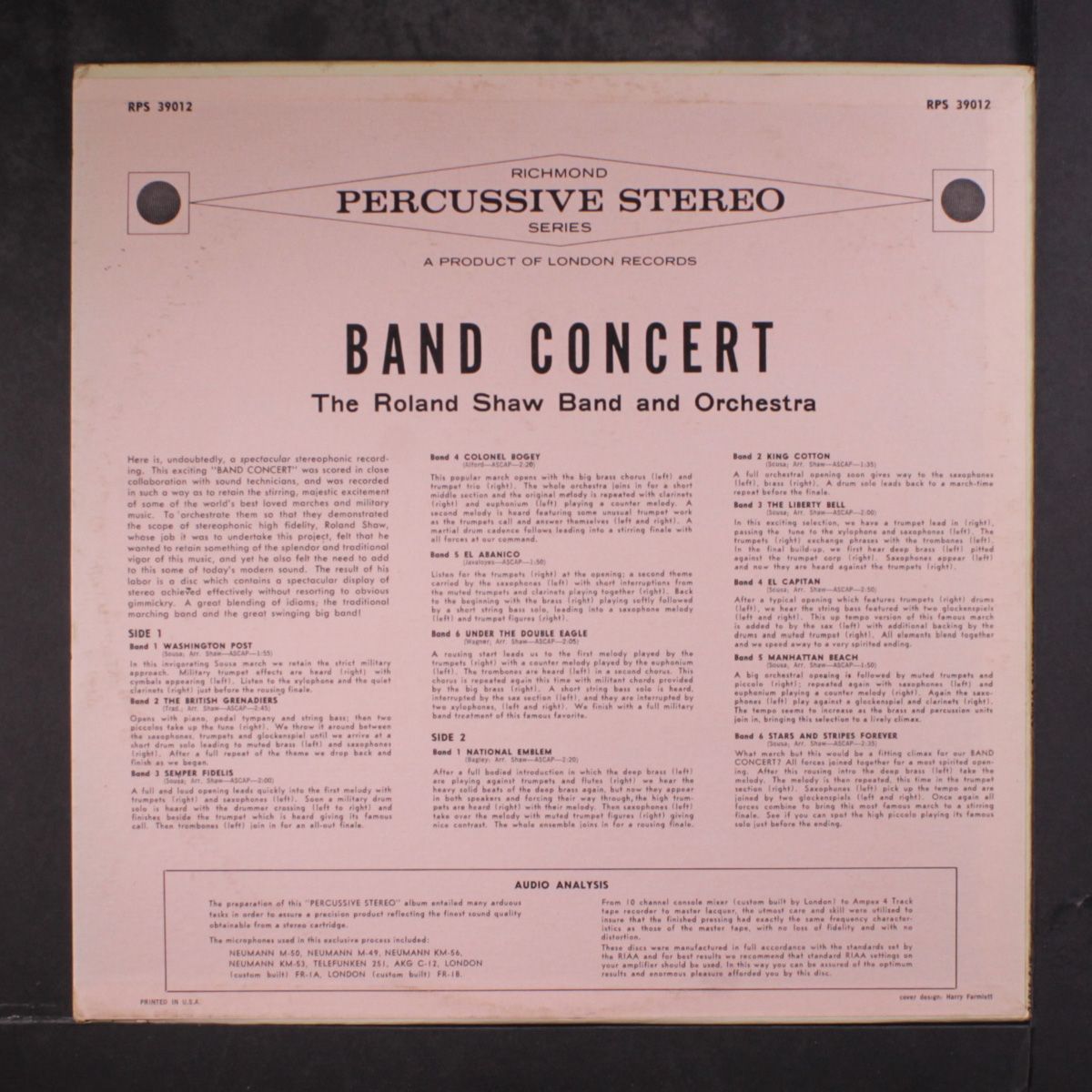band concert by ROLAND SHAW
