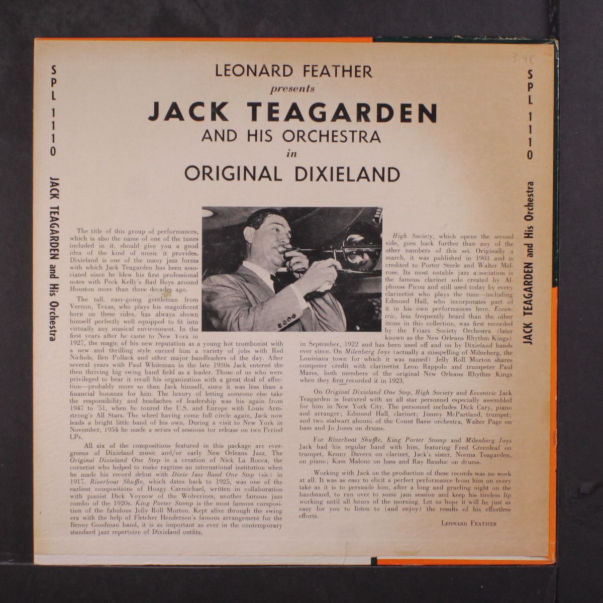 original dixieland with by JACK TEAGARDEN