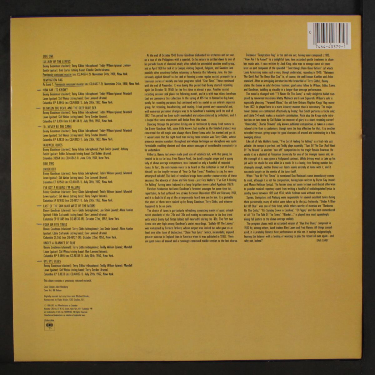 sextet by BENNY GOODMAN