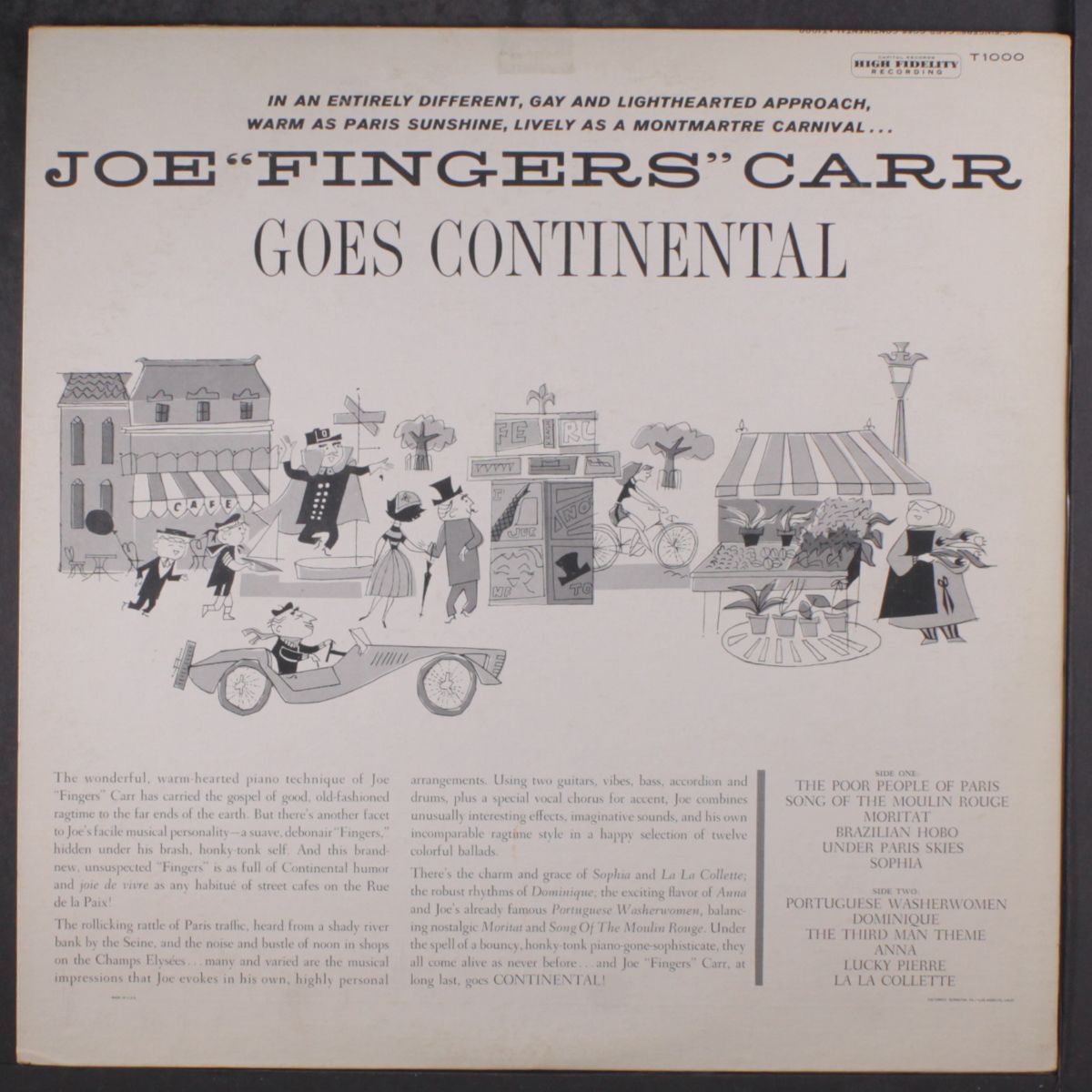 goes continental by JOE 'FINGERS' CARR