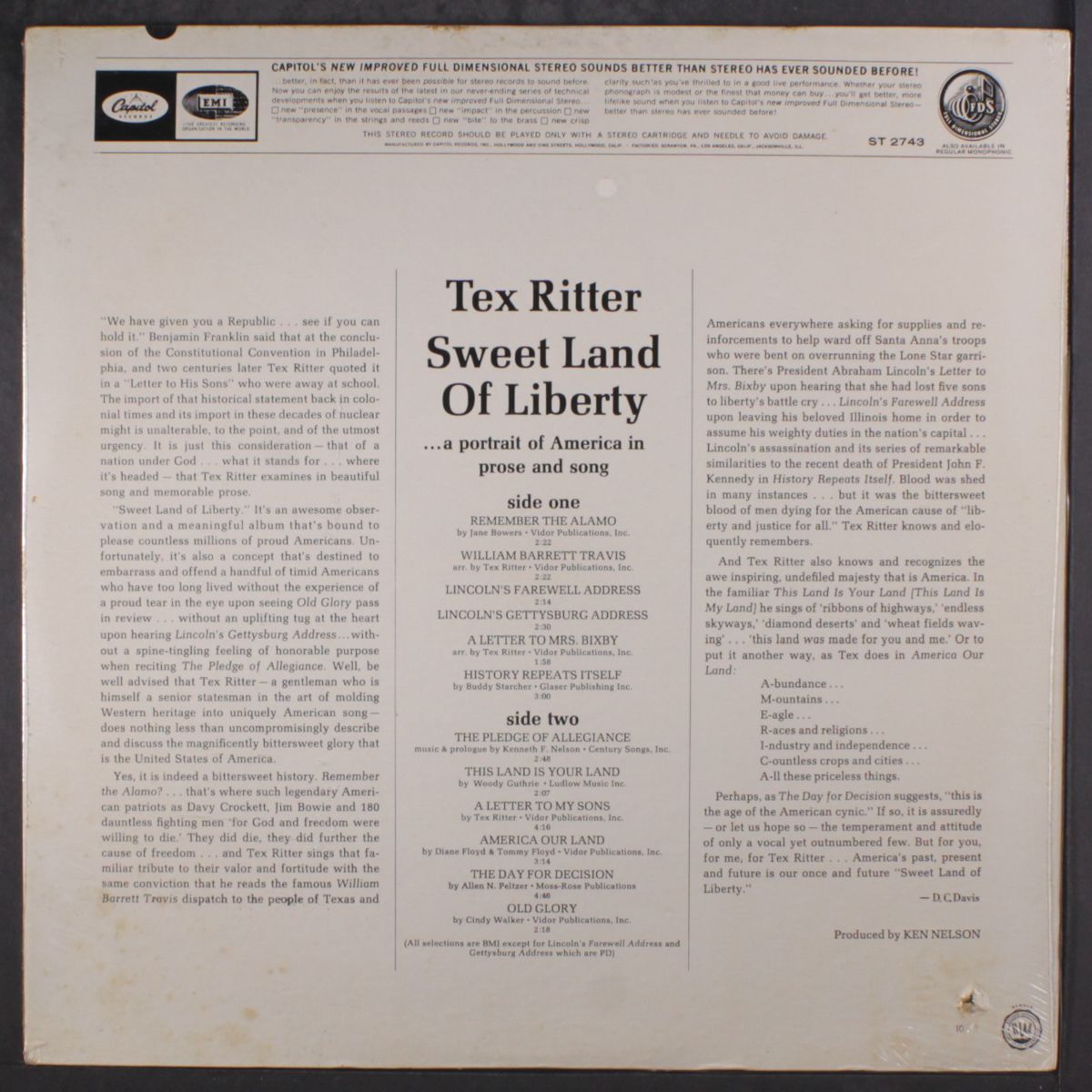 sweet land of liberty by TEX RITTER