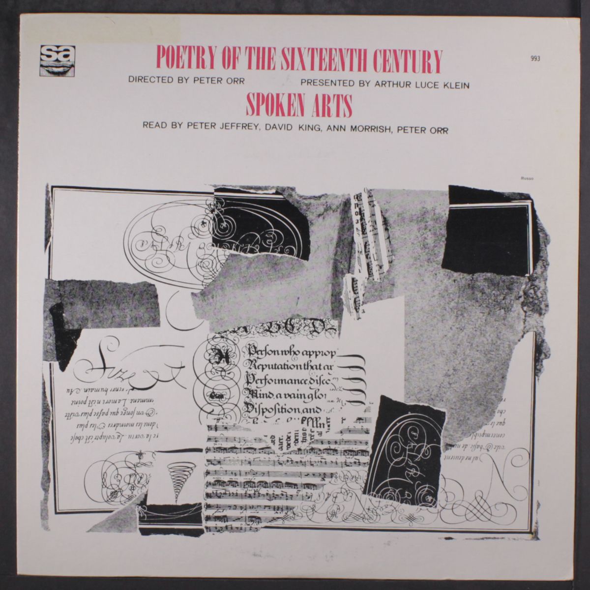 poetry of the sixteenth century by VARIOUS