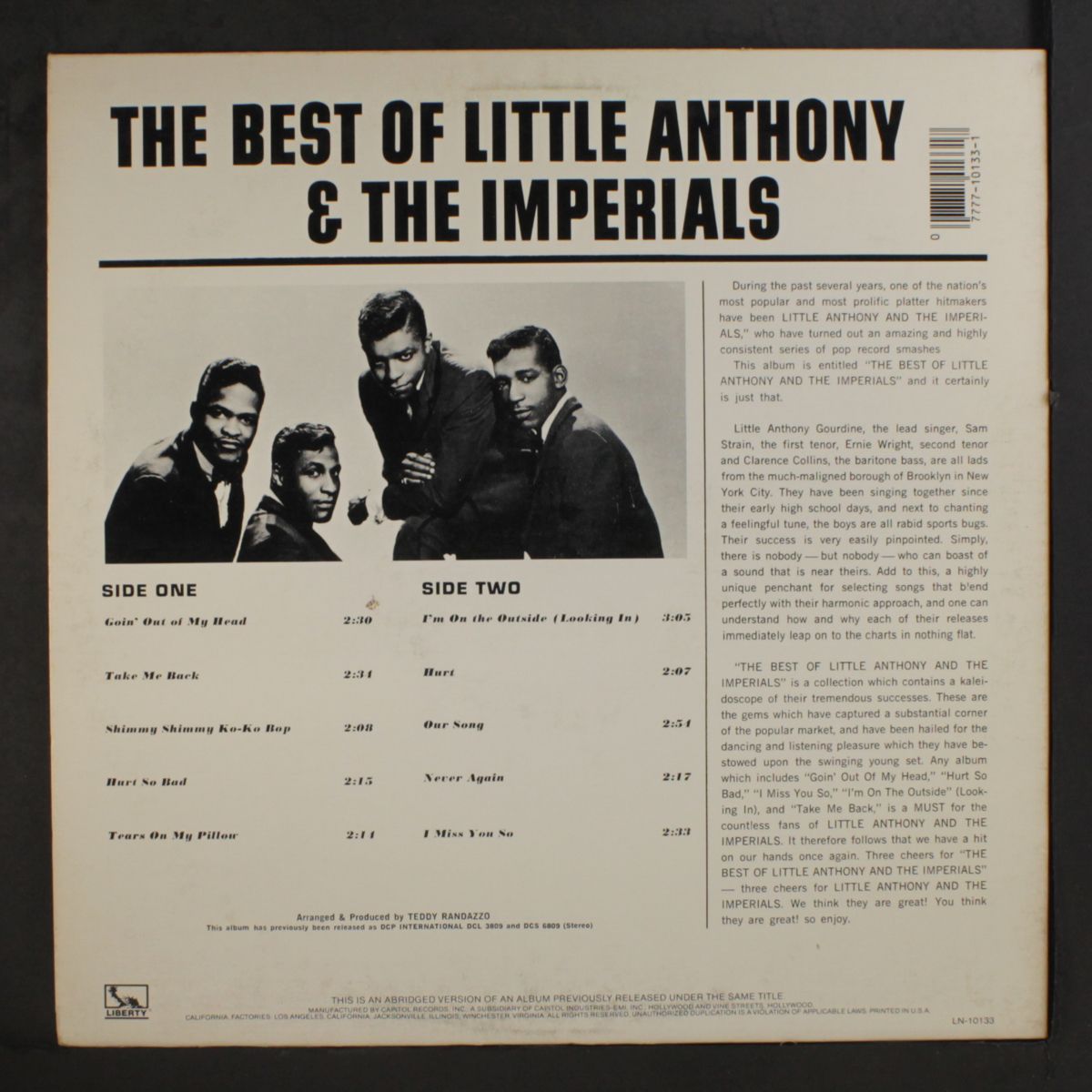 best of by LITTLE ANTHONY & IMPERIALS