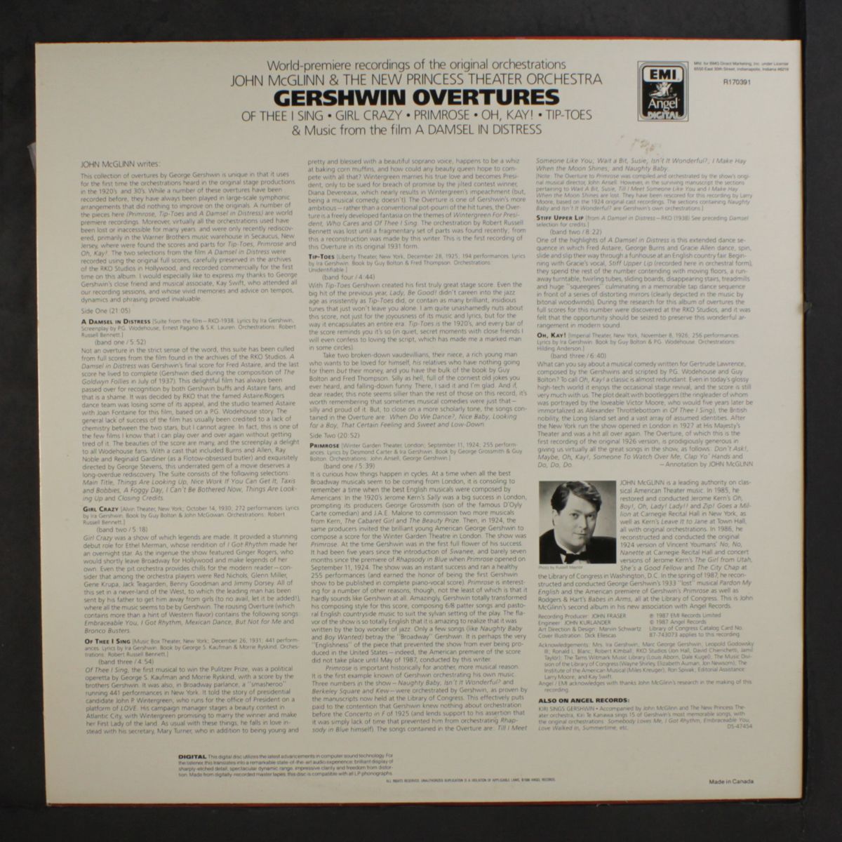 gershwin overtures by JOHN MCGLINN