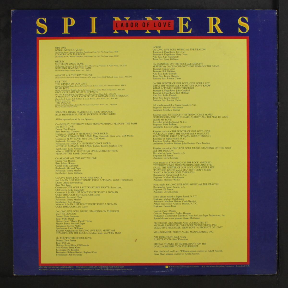 labor of love by SPINNERS