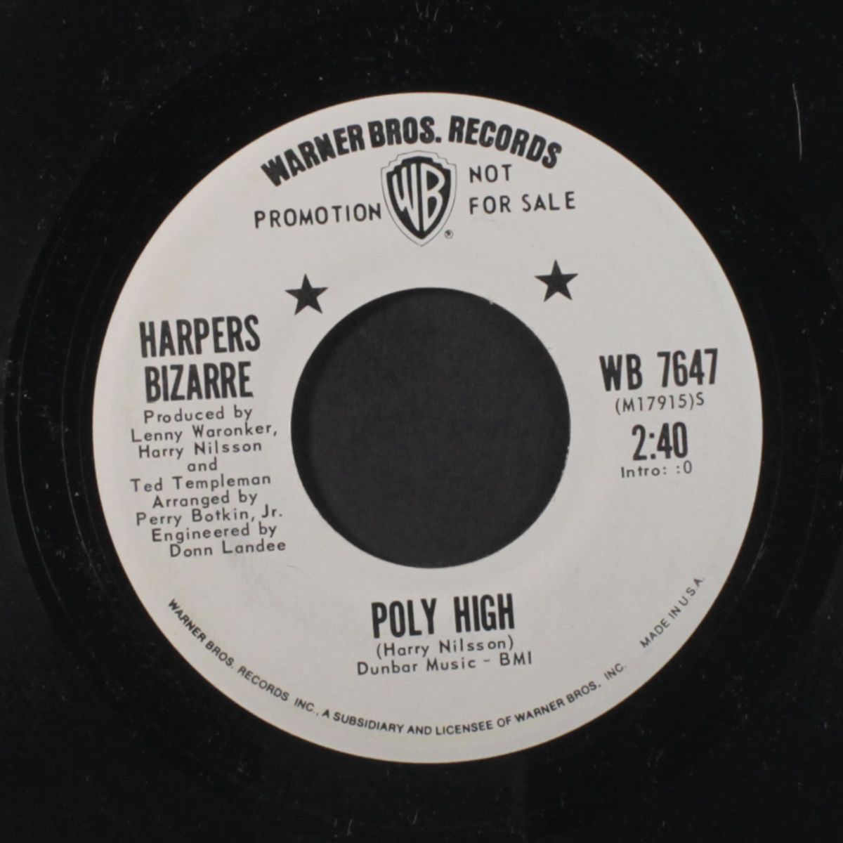 poly high / knock on wood by HARPERS BIZARRE