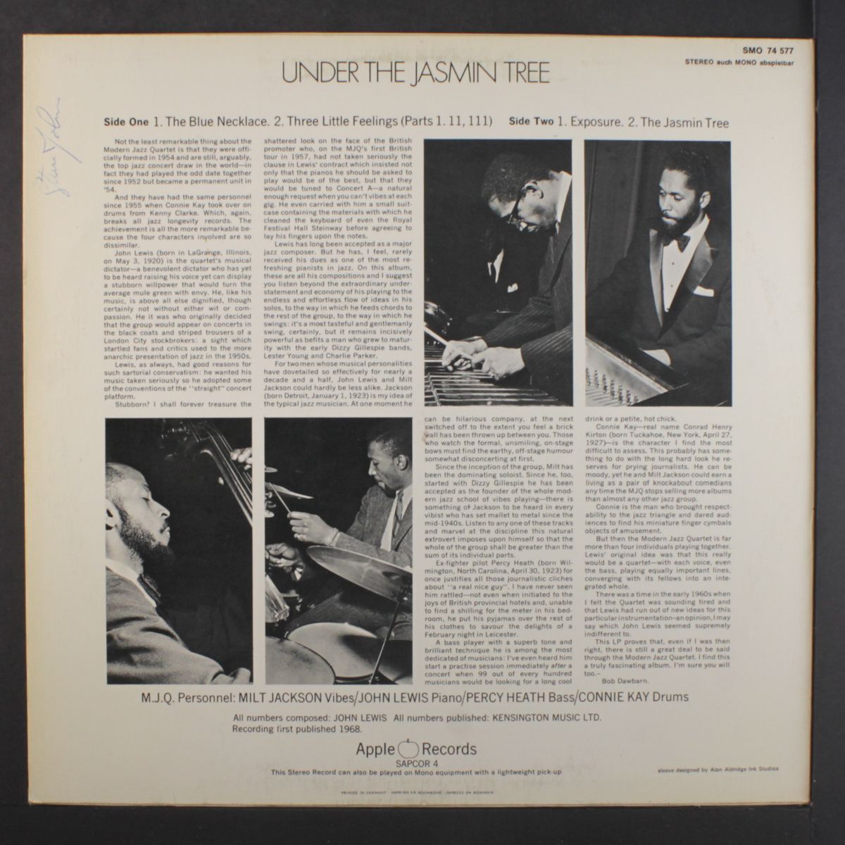 under the jasmin tree by MODERN JAZZ QUARTET