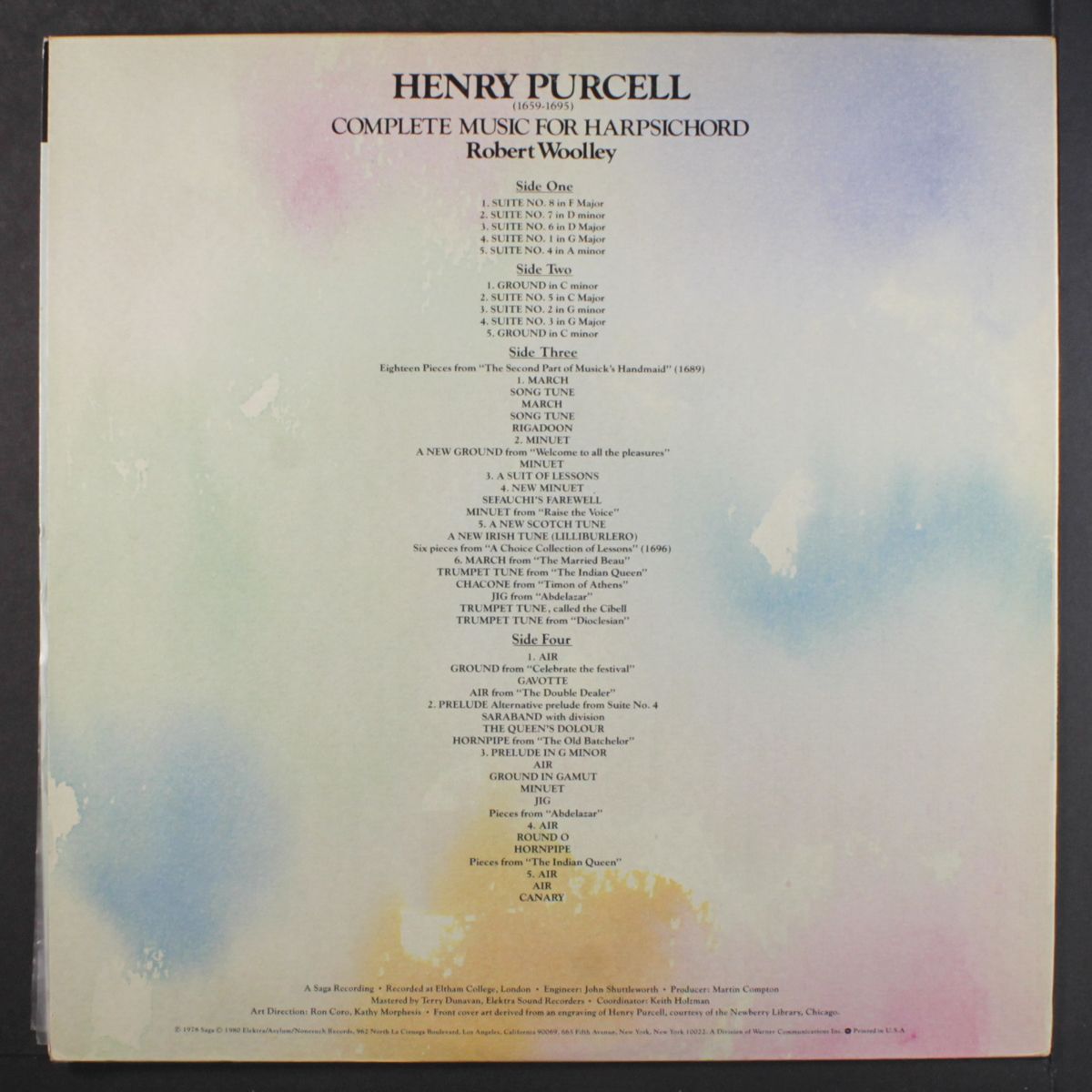 purcell: complete music for harpsichord by ROBERT WOOLLEY